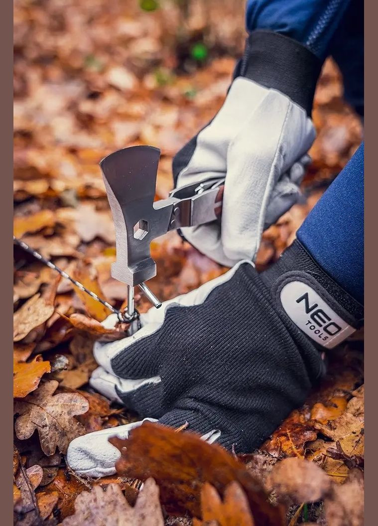 Мультитул, 11в1, молоток, сокира, гайковий ключ, рулетка, викрутка SL і PH, скребок, пила, напилок, ніж, консервний ніж, чохол Neo Tools (317171726)