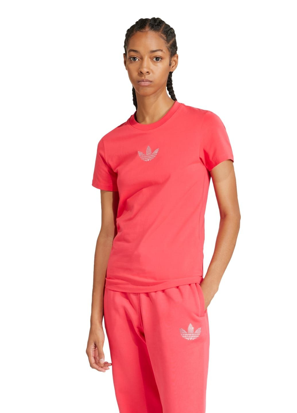 Рожева всесезон футболка premium essentials adidas