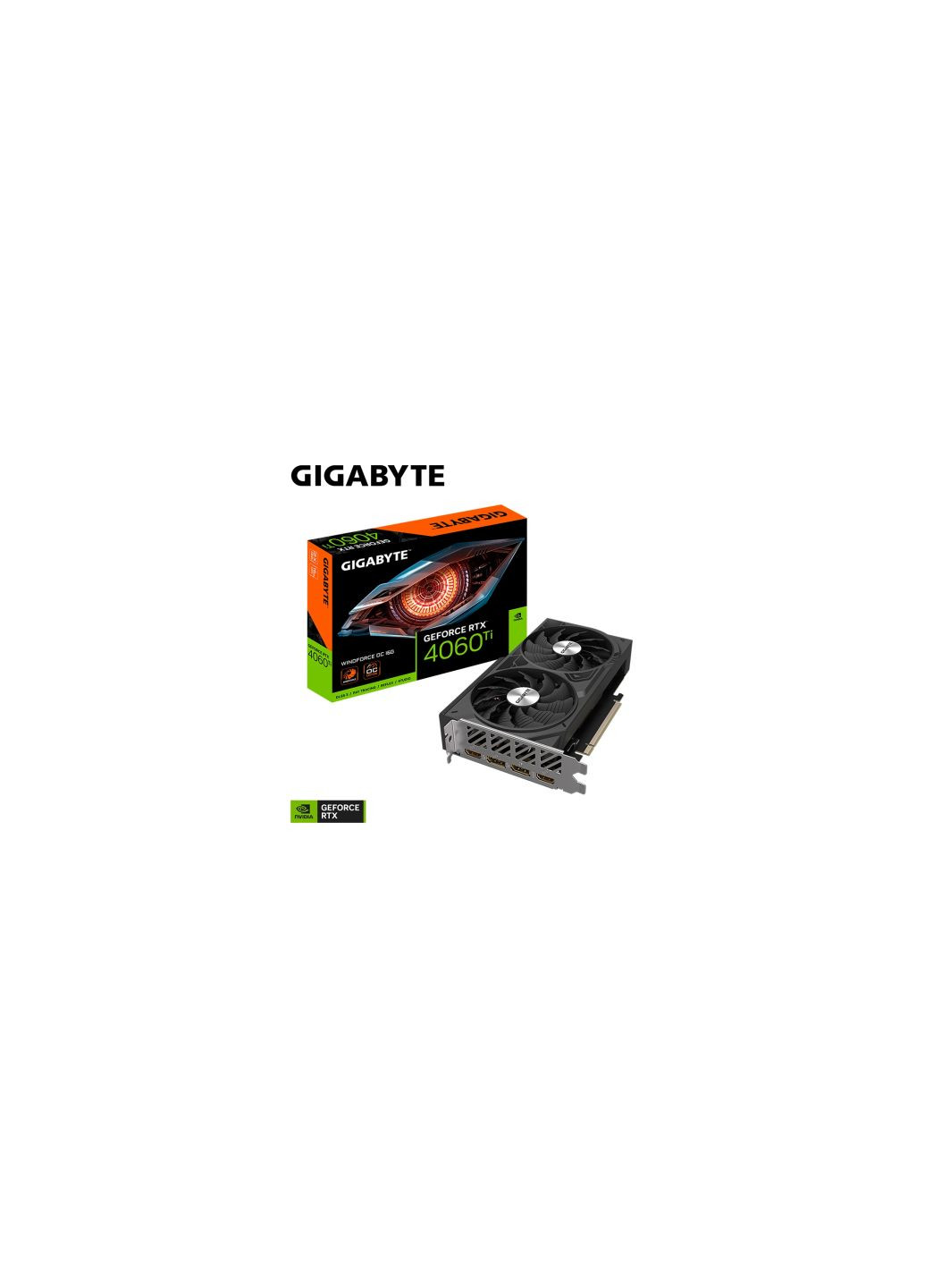 Видеокарта (GVN406TWF2OC-16GD) Gigabyte geforce rtx4060ti 16gb windforce oc (275078562)