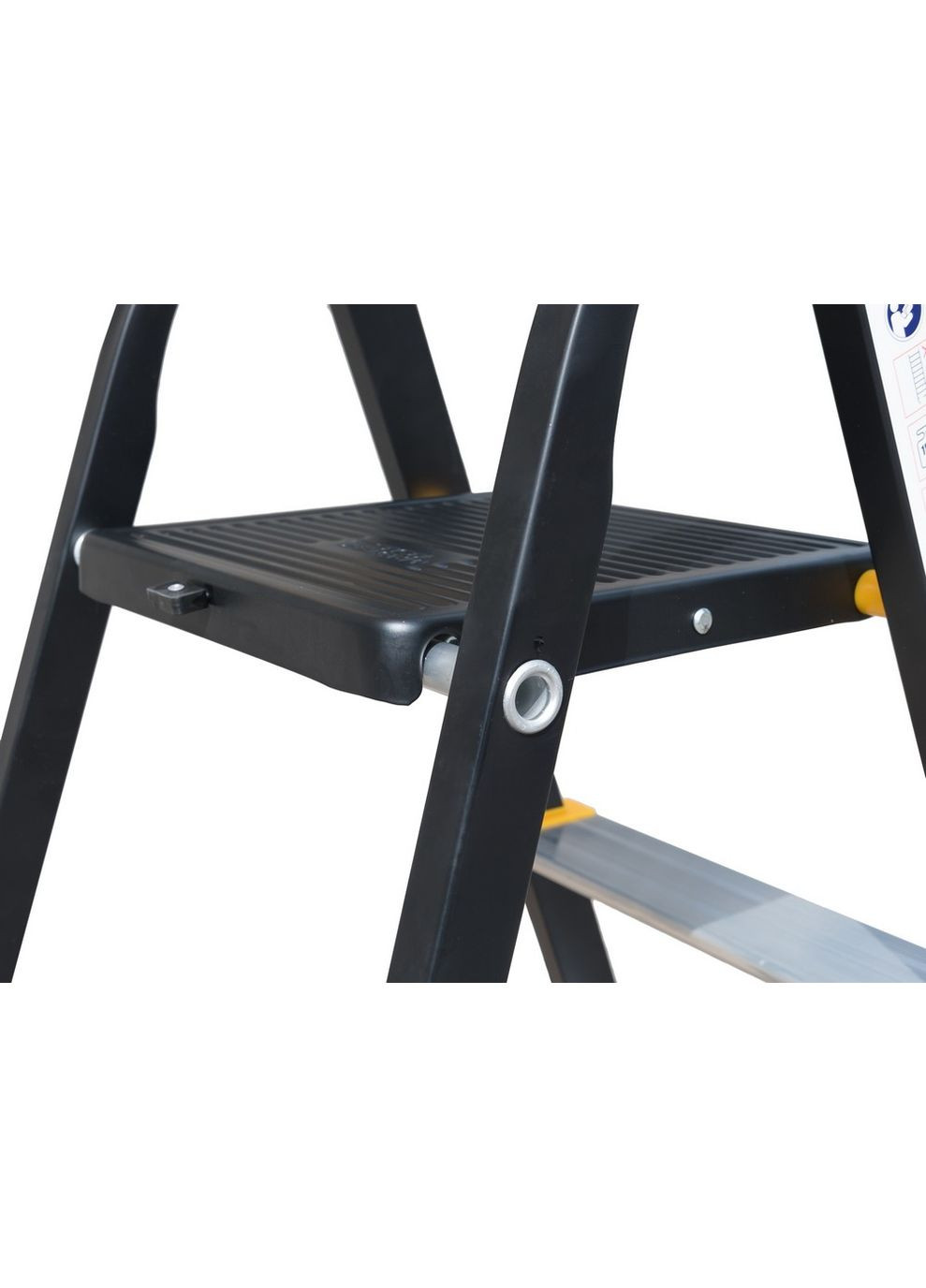 Драбина алюміній/сталь, 4 ступені, h=846 мм (79-1204) Mastertool (340911560)