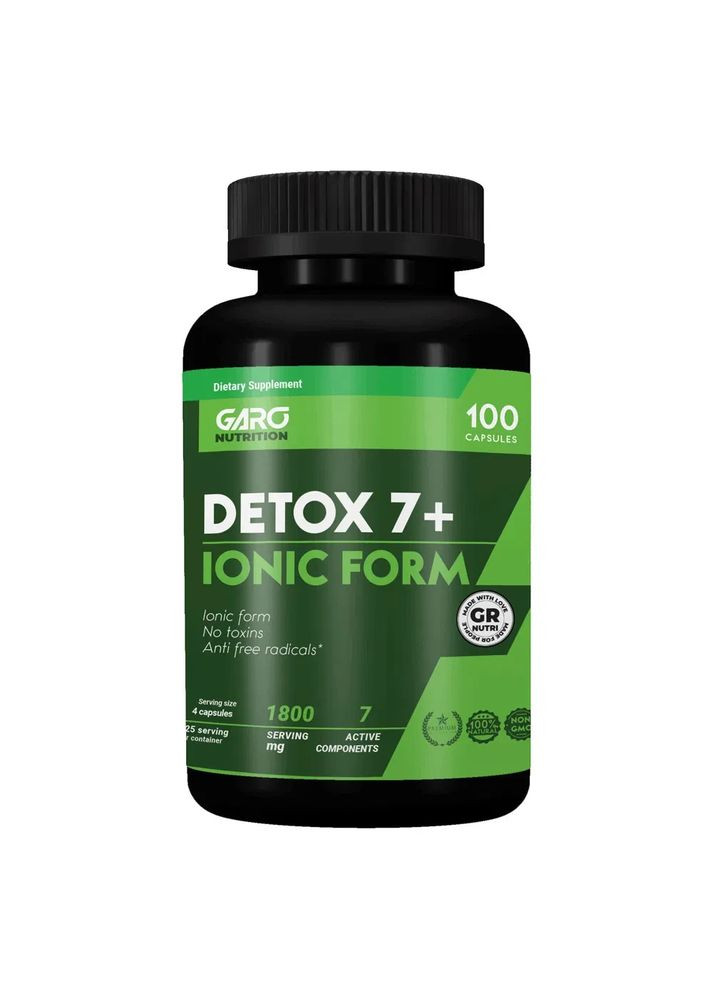 Детокс-комплекс DETOX 7+ Ionic Form для старта программы похудения Курс 25 дней Garo Nutrition (361118161)