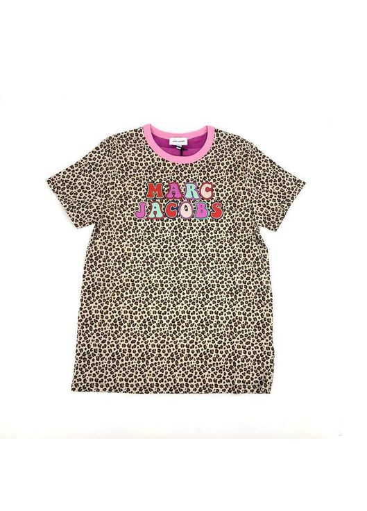 Рожева демісезонна футболка, арт. 15616, leopard, 13 років, 156 см Marc Jacobs