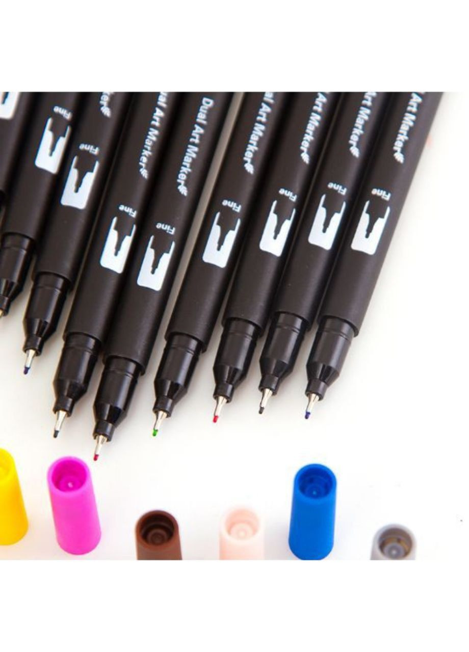 Набір двосторонніх акварельних маркерів Dual Brush Pens 168 шт No Brand (320741607)