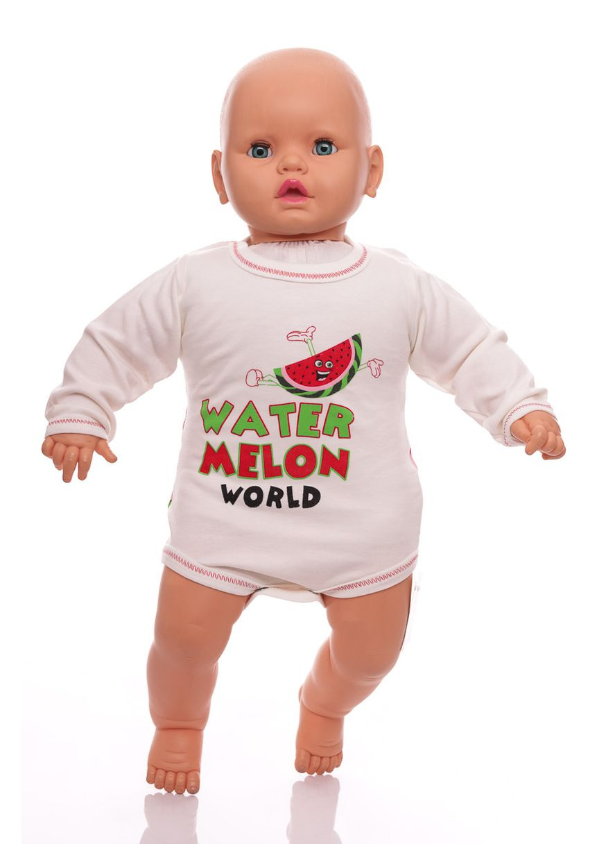 Боді з довгим рукавом інтерлок Кавун 74 см (37452) Donino (296193495)