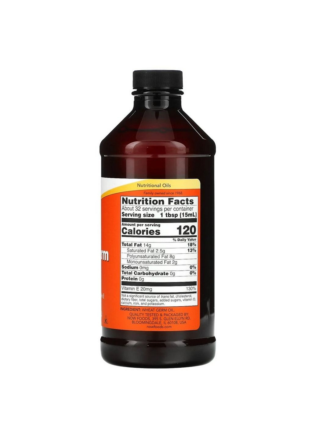 Натуральна добавка Wheat Germ Oil, 473 мл Now (294927153)