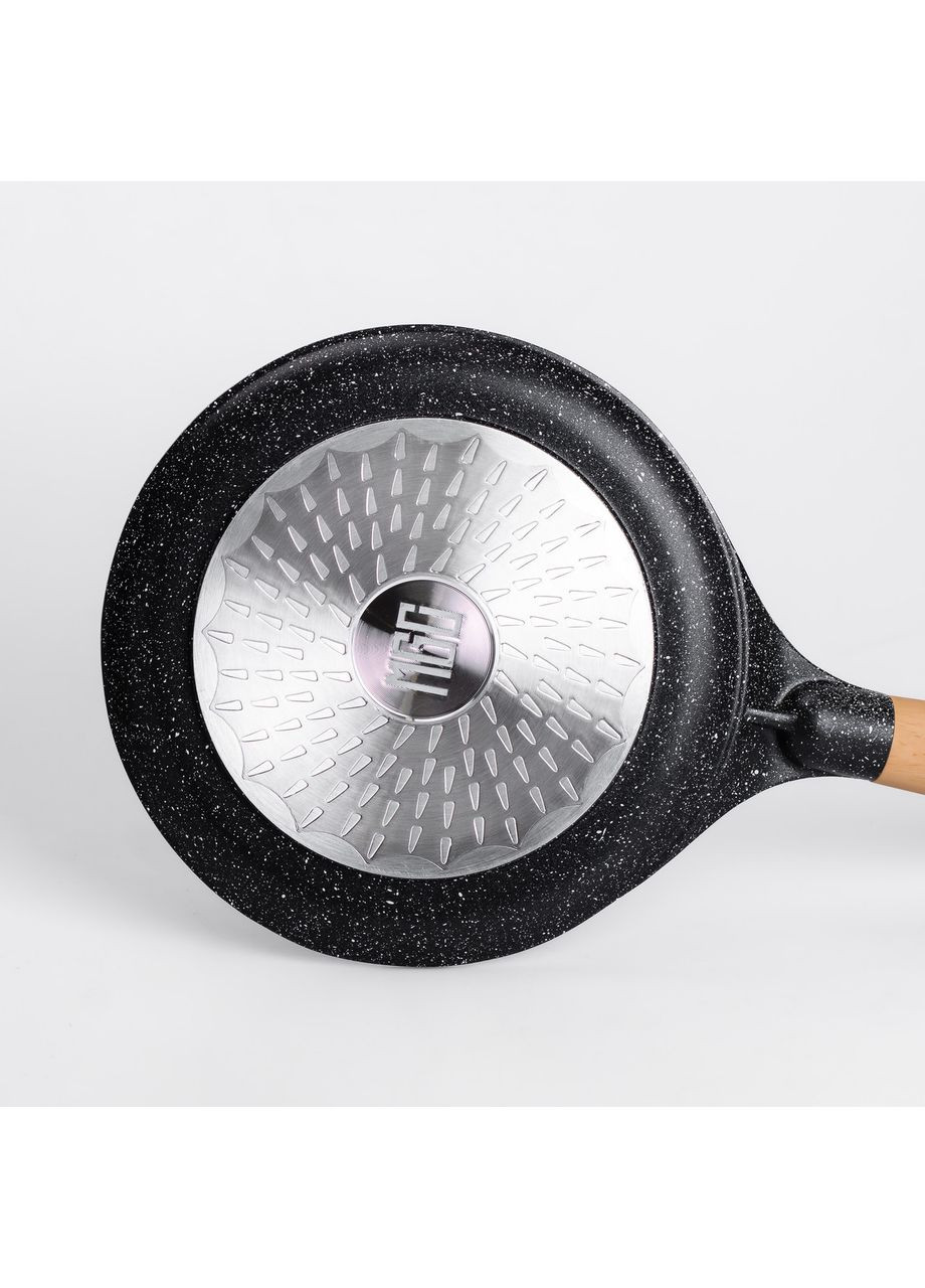 Алюминиевая блинная сковорода с мраморным антипригарным покрытием Ø 22 см, толстое дно Black MGC (367724661)