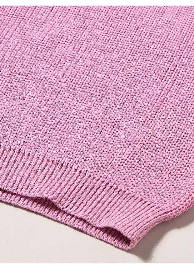 Розовый зимний детский вязаный свитер для девочки розовый (25111273) джемпер Green Cotton