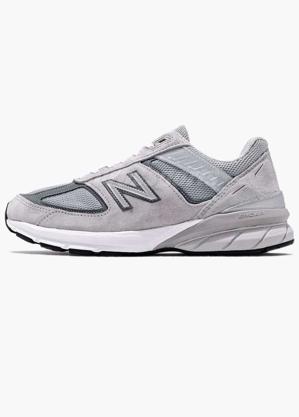 Серые демисезонные мужские кроссовки made in usa 990 v5 grey m990gl5 New Balance