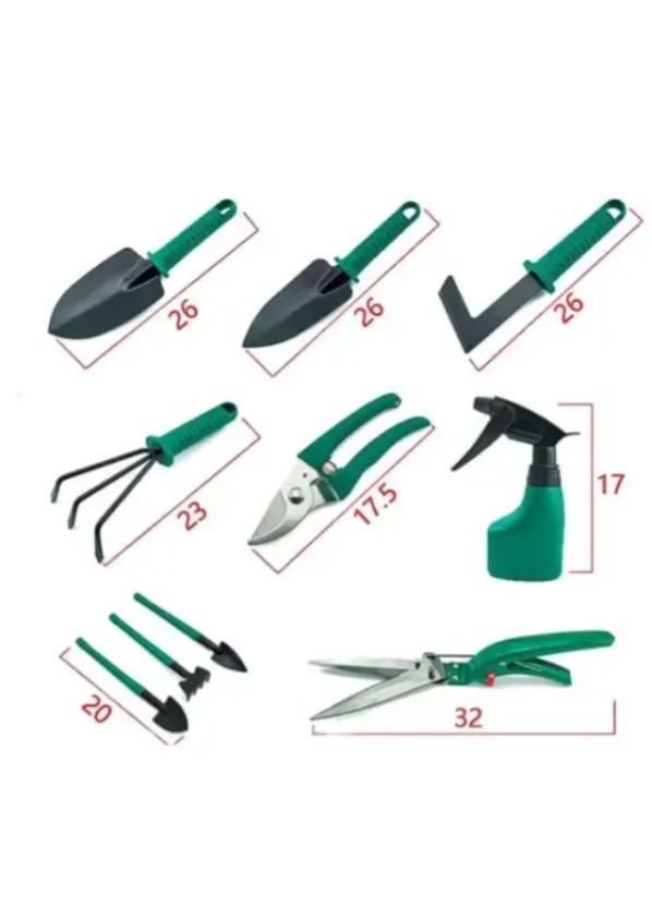 Набір садових інструментів 10 в 1 з валізою No Brand - (361971275)