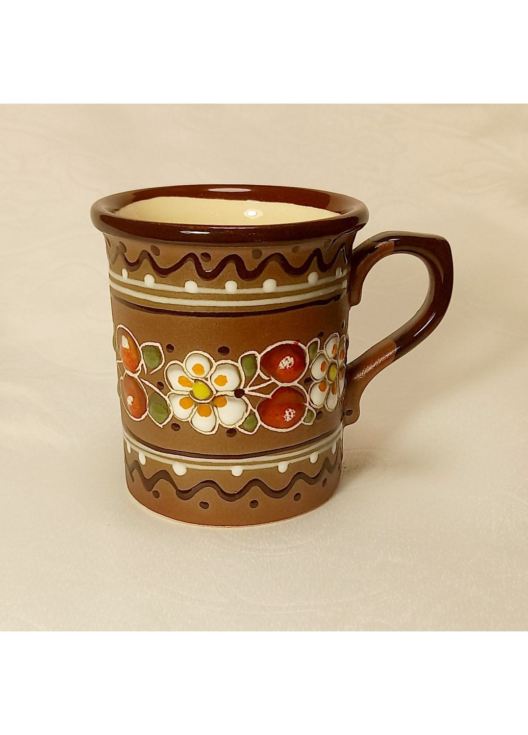 Чашка керамічна кавова ручної роботи "Вишенька" (125 мл) No Brand (369953993)