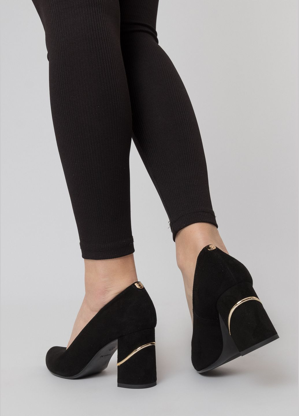 Sala Туфлі (1192ТПА) чорний з натуральна замша, — (328915751)