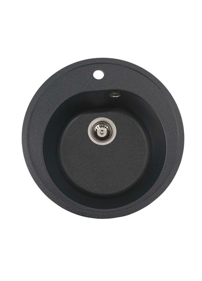 Гранитная мойка для кухни 510 LUNA матовая Антрацит Valeso (342069581)