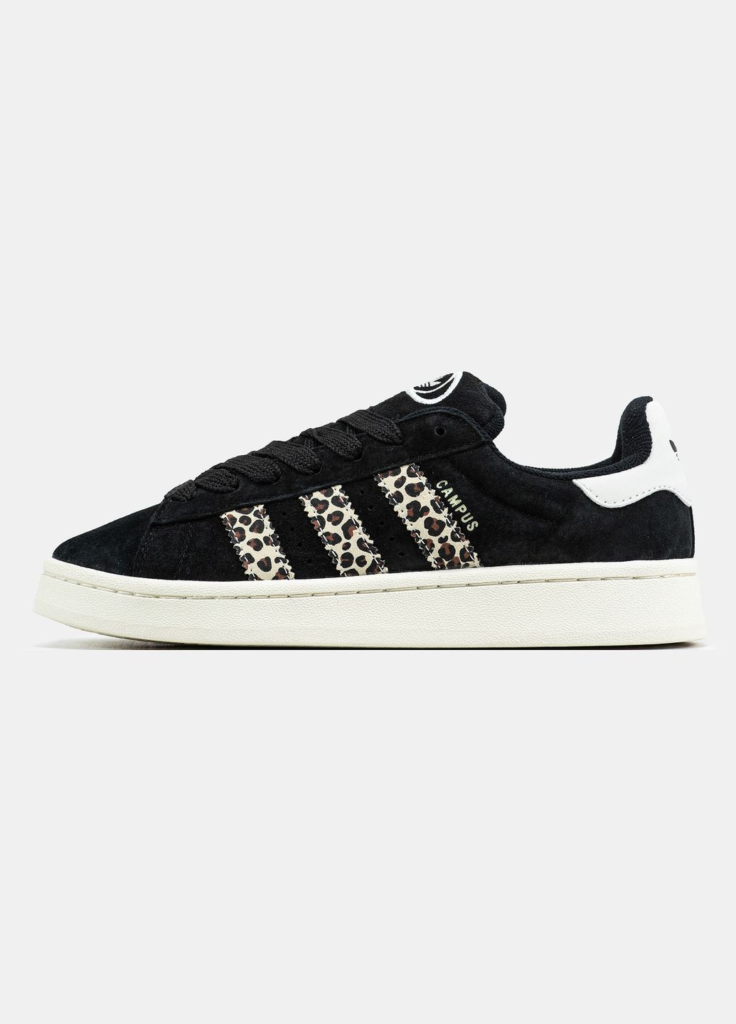 Кроссовки женские Adidas Campus 00s black leopard | Адидас Кампус черные No Brand чёрные демисезоны (315683640)