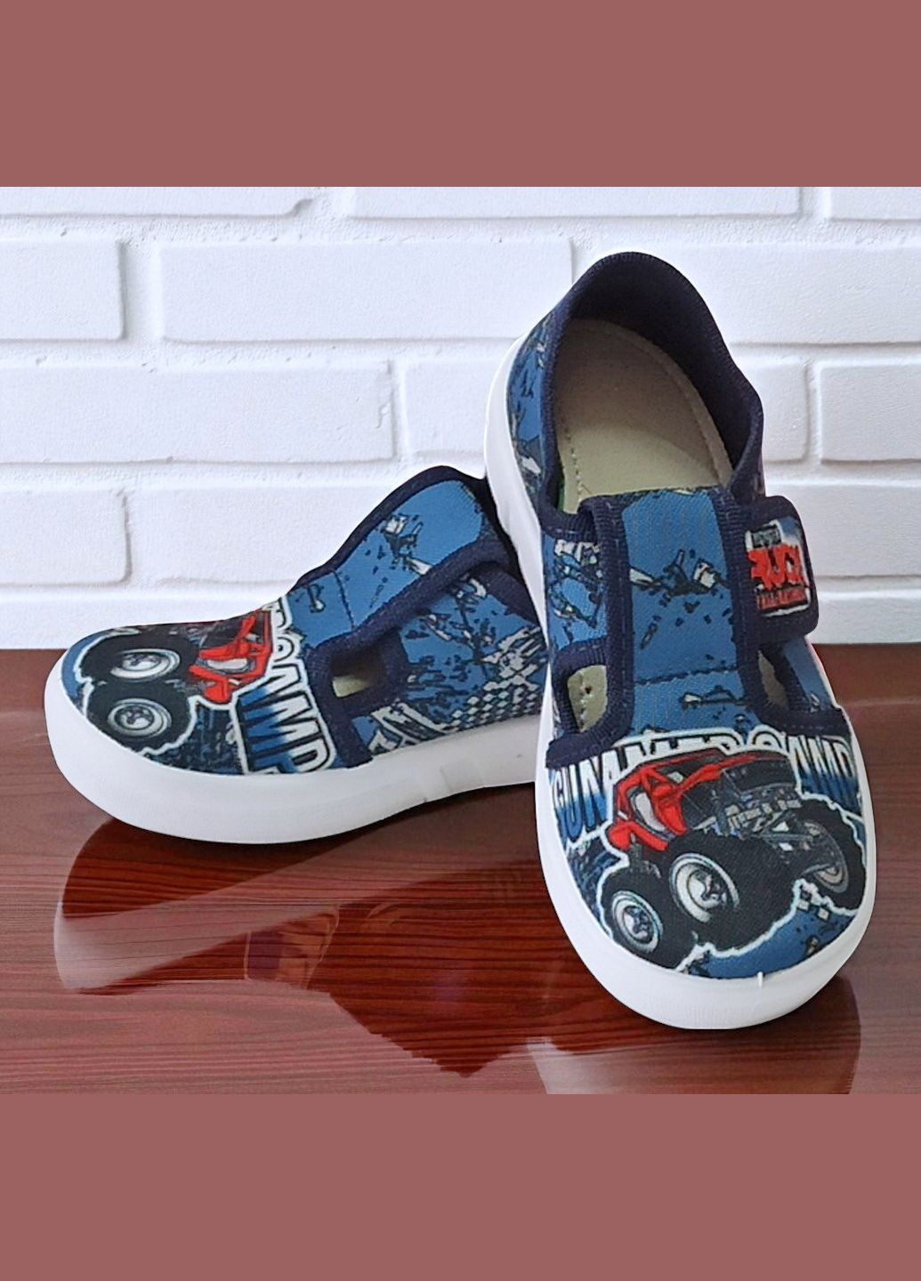 Ортопедичні тапочки на липучці капчики для хлопчика змінне взуття в садок змінка Валді Waldi (340646583)