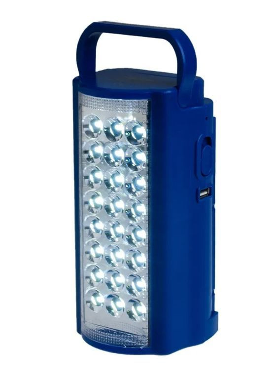 Портативний світлодіодний ліхтар GS-2400 24 LED з функцією Power Bank (2104618846) Gold Silver (370755463)