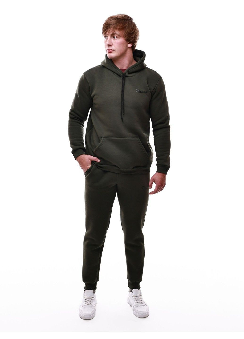 Оливковый (хаки) костюм спортивный мужской Лотос