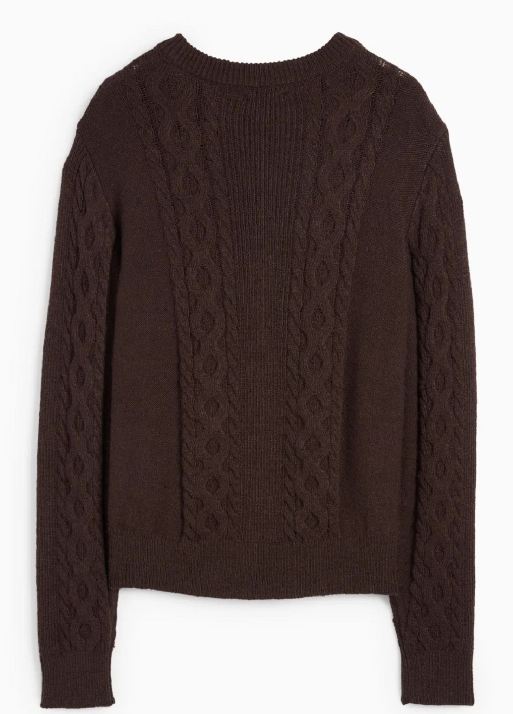Темно-коричневый зимний свитер C&A
