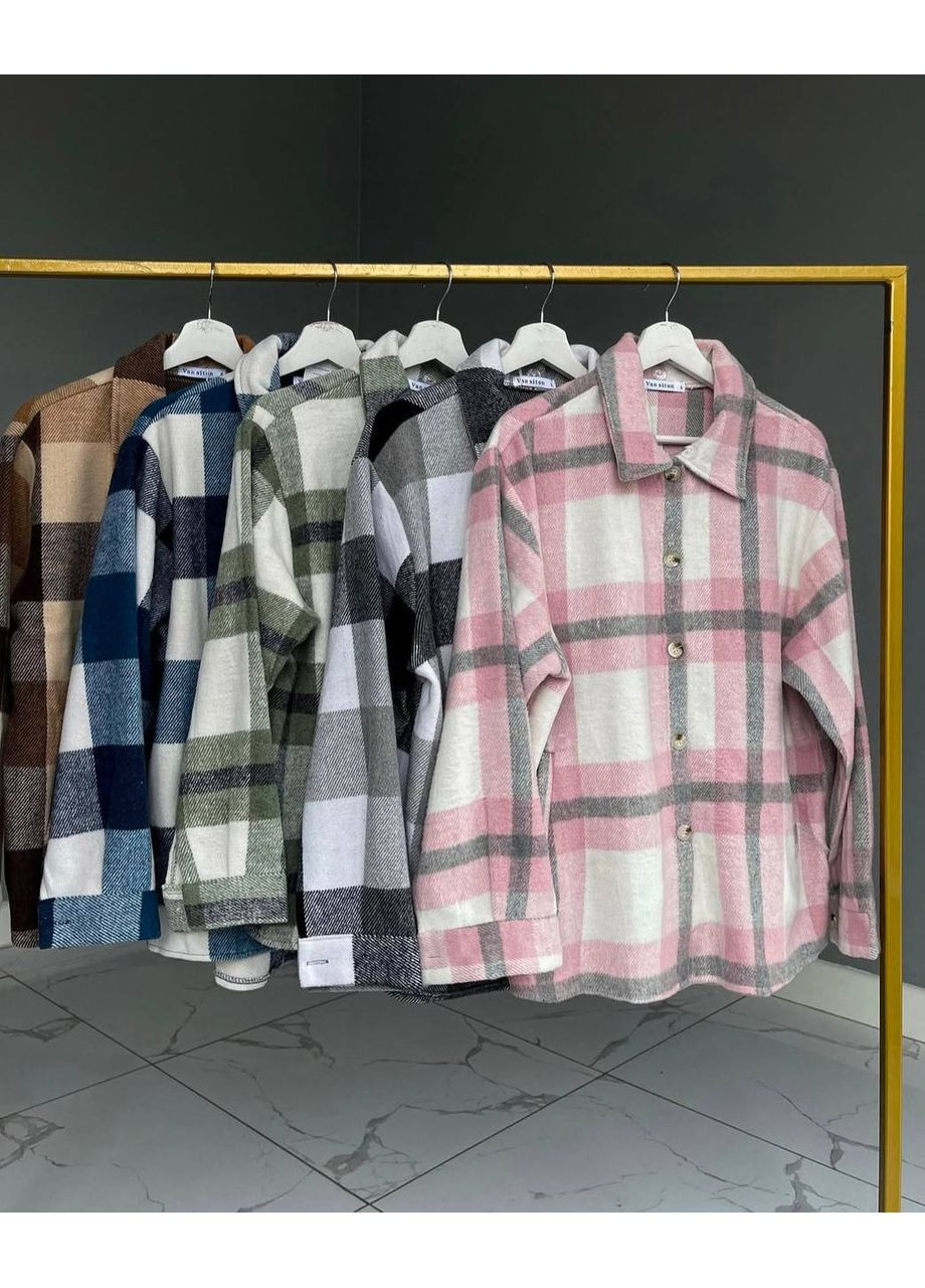 Черно-белая рубашка No Brand