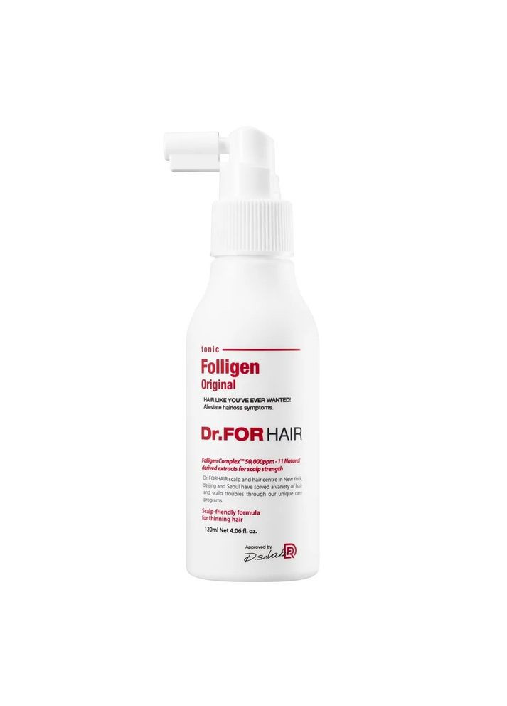 Стимулюючий тонік для росту волосся Folligen Tonic, 120мл Dr.Forhair (280901492)