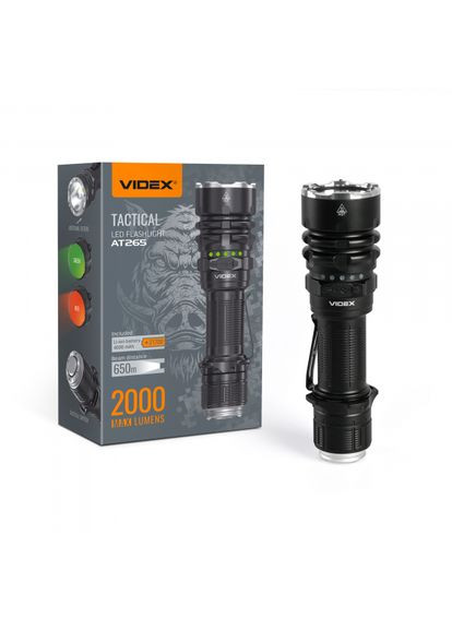 Светодиодный фонарик VLFAT265 2000Lm 6500K (VLF-AT265) Videx (305755250)