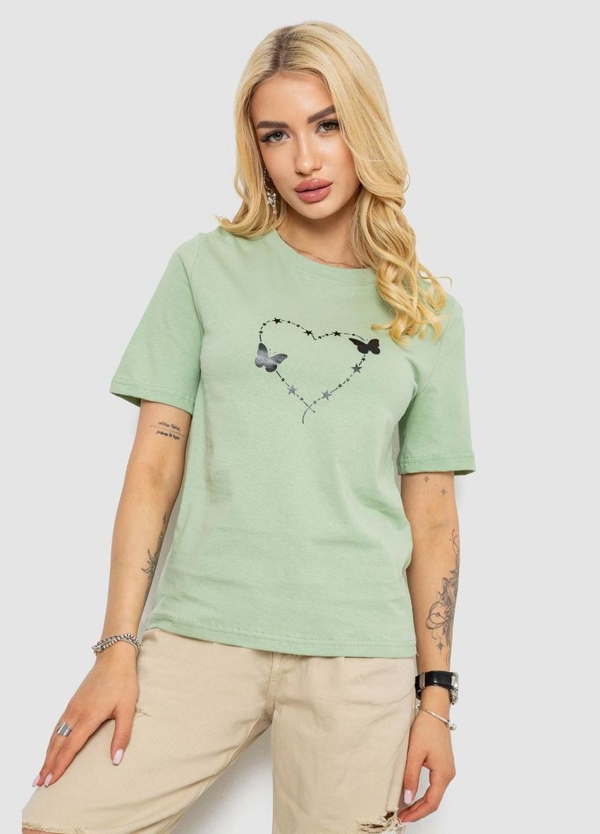 Жіноча футболка з принтом,, 241R125 Ager - (365077455)