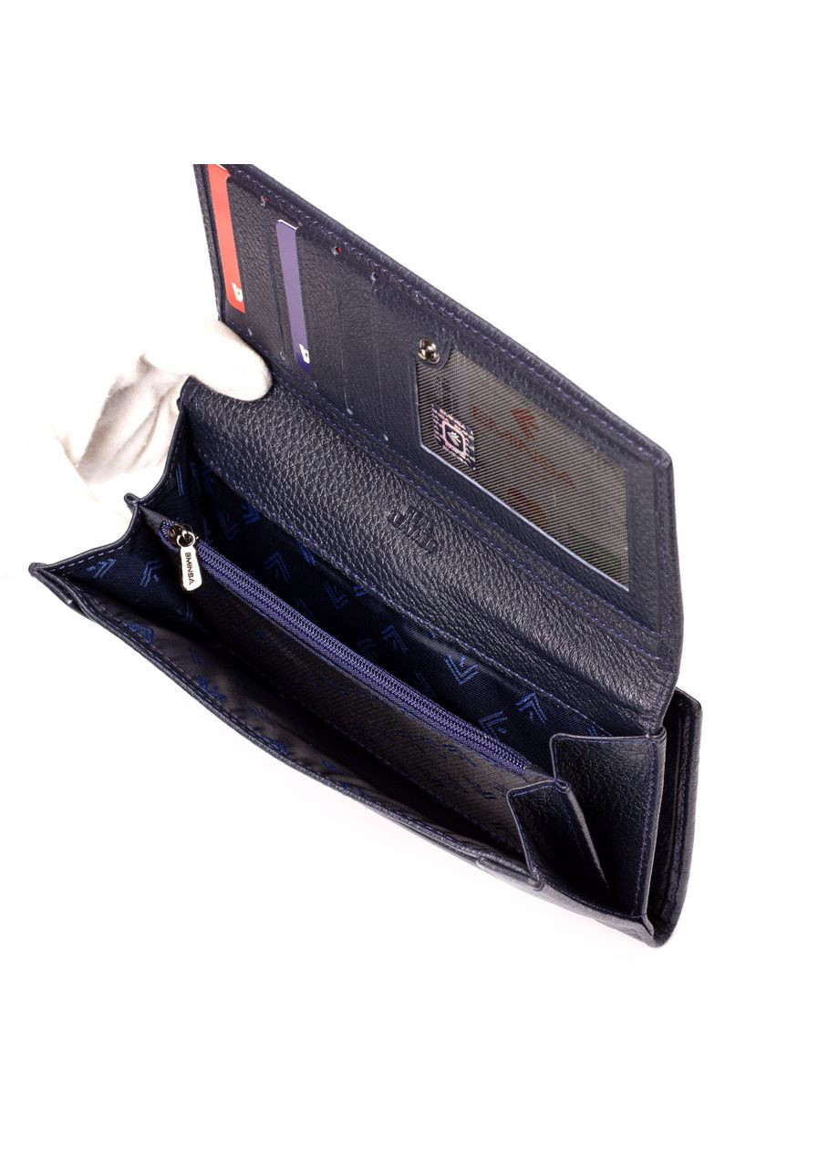Жіночий великий шкіряний гаманець 200212-19 синій Eminsa (261481716)