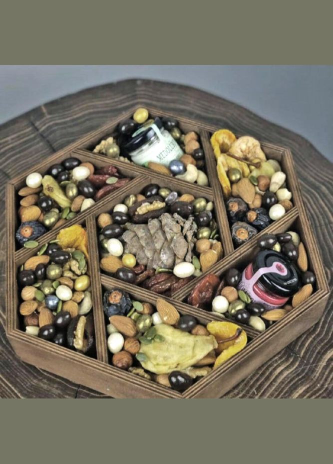 Менажниця з дерева Елотес маслина (МЕН-001838) No Brand (327869719)