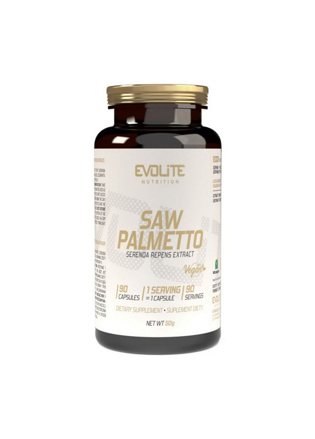 Натуральна добавка Saw Palmetto 450 mg, 90 вегакапсул Evolite Nutrition (293481760)