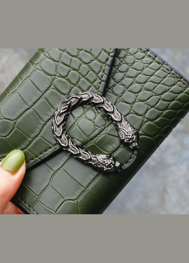 Женский мини кошелек подкова под клатч под рептилию, маленький кошелек экокожа с подковой (BRT) Brettani (336552394)