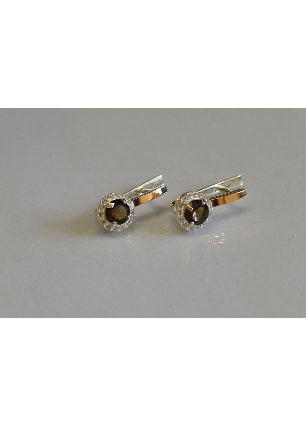 Срібні сережки з золотими накладками Silver Style (367112589)