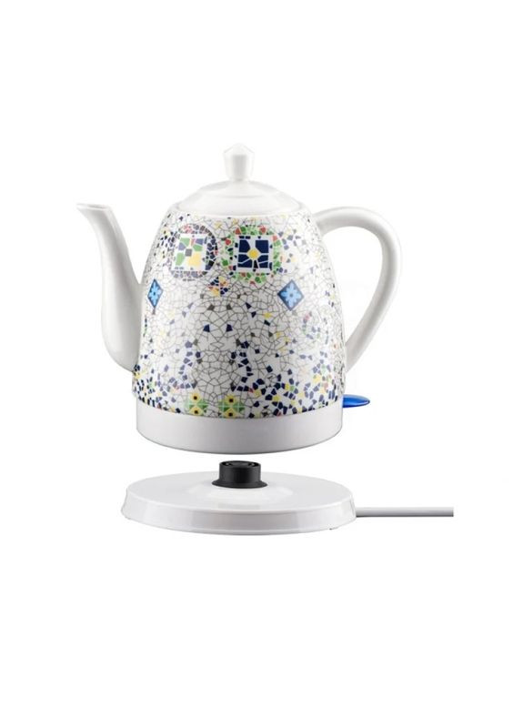 Електричний кухонний керамічний чайник з мозаїкою на 1,4 л MS 7837 1000W Domotec (353968619)