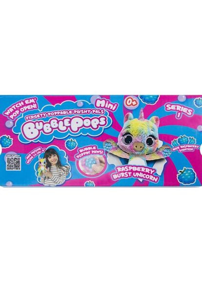 М'яка іграшка Bubble Pops Малиновий Єдиноріг для дітей із силіконовими лапками для обіймання. ProDobro (367098057)