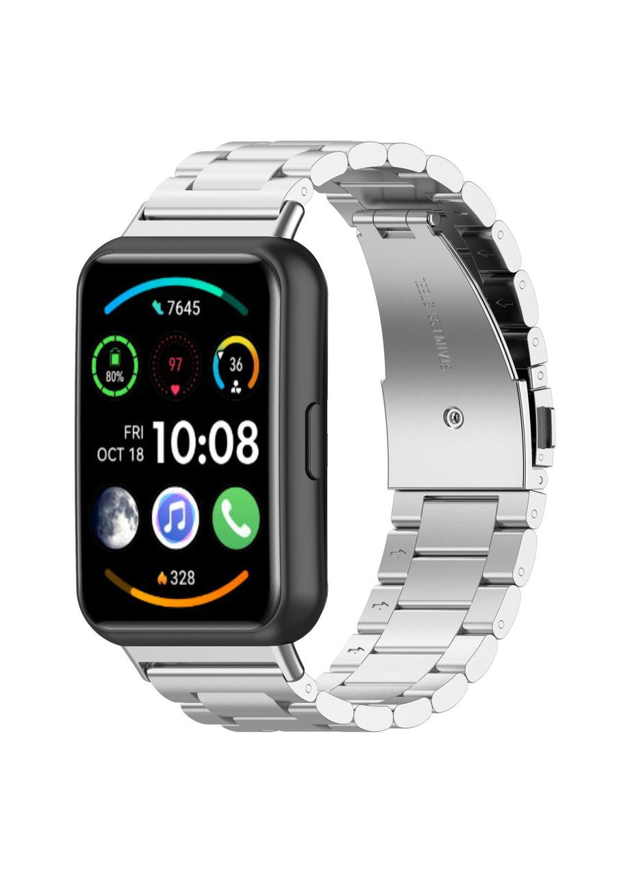 Металлический ремешок для смартчасов Huawei Watch Fit 2 - Silver Primolux (266914462)