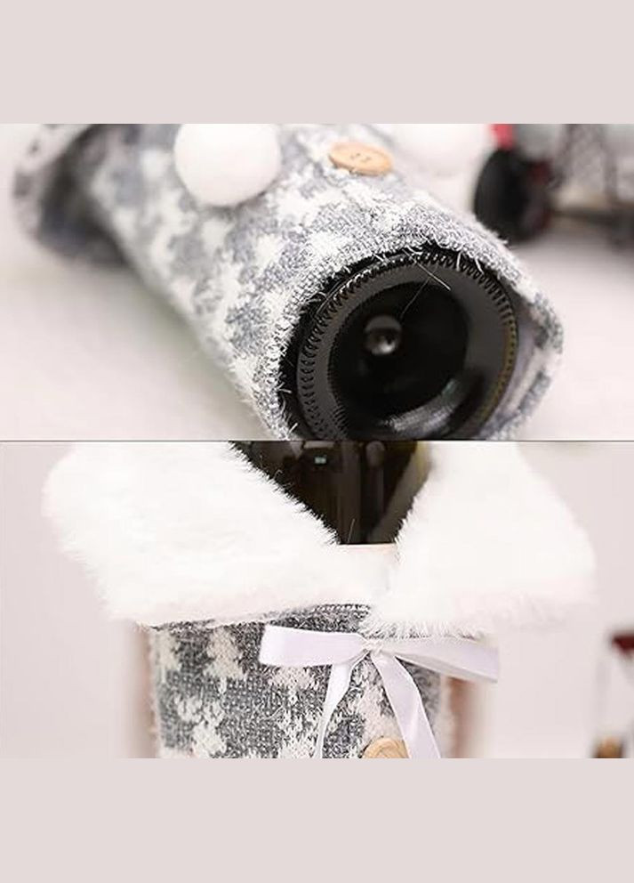 Декор для пляшок в новорічному стилі сірий (NR0040_1) No Brand (317285975)