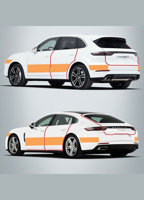 Захисна плівка Екстра НАНО, на пороги, бампер, кузов. 100 мм ширина. Чорний 5D Карбон No Brand (362473990)