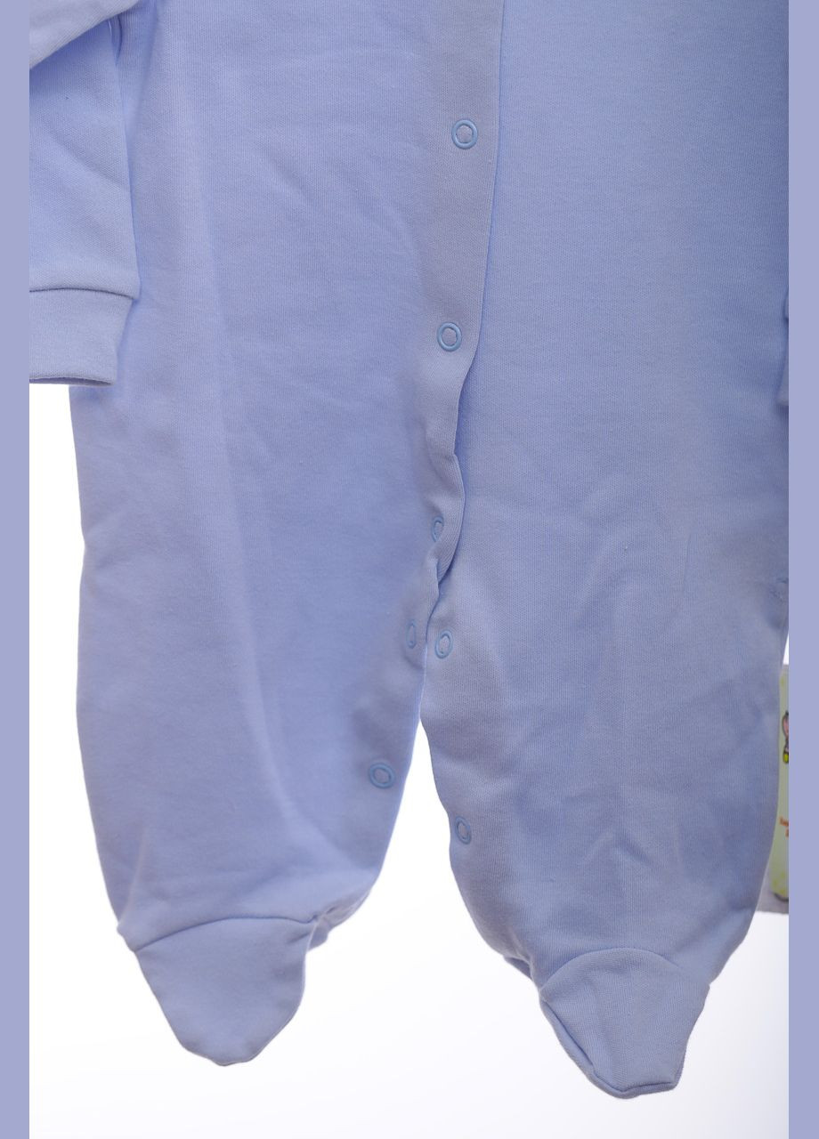 Человечек с шапкой и царапками для мальчика трикотажный Ваву голубой 62 см (41845) Murat baby (296193412)