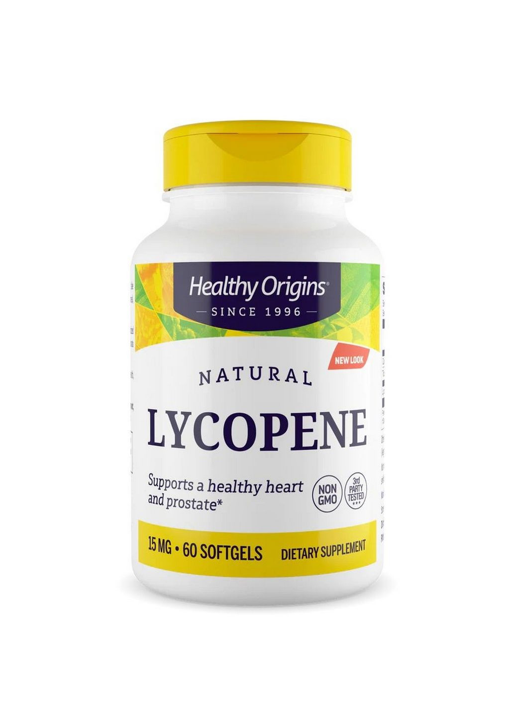 Натуральна добавка Lycopene 15 mg, 60 капсул Healthy Origins (315869944)