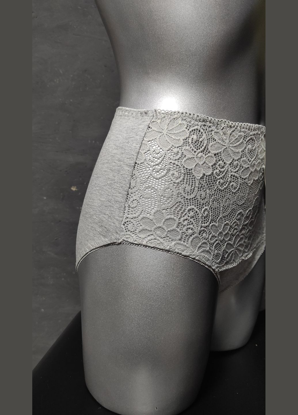 Высокие трусы слип с кружевом спереди LuLoLa (311602755)