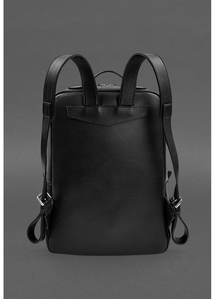 Шкіряний рюкзак на блискавці Cooper maxi чорний BlankNote (348359362)