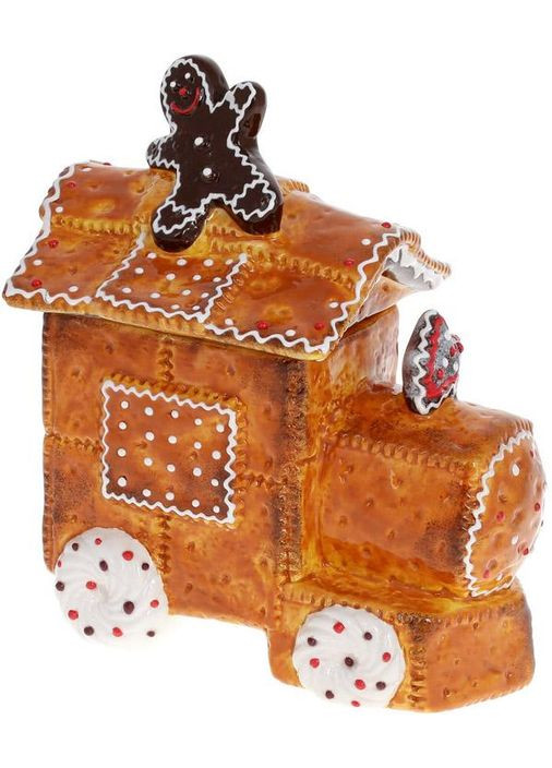 Банка для солодощів "Пряниковий Паровоз" 19х11х21см, 900мл, кераміка Bona (372175202)