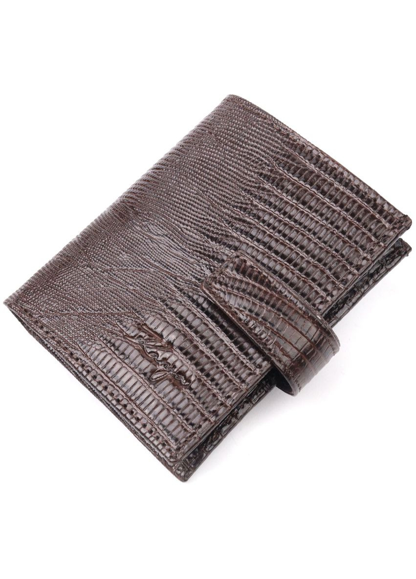 Вертикальный мужской кошелек из натуральной кожи с монетницей коричневый (sku_20991) No Brand (327820184)