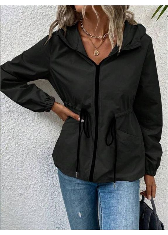 Подовжена жіноча вітровка на підкладці Fashion (360804818}