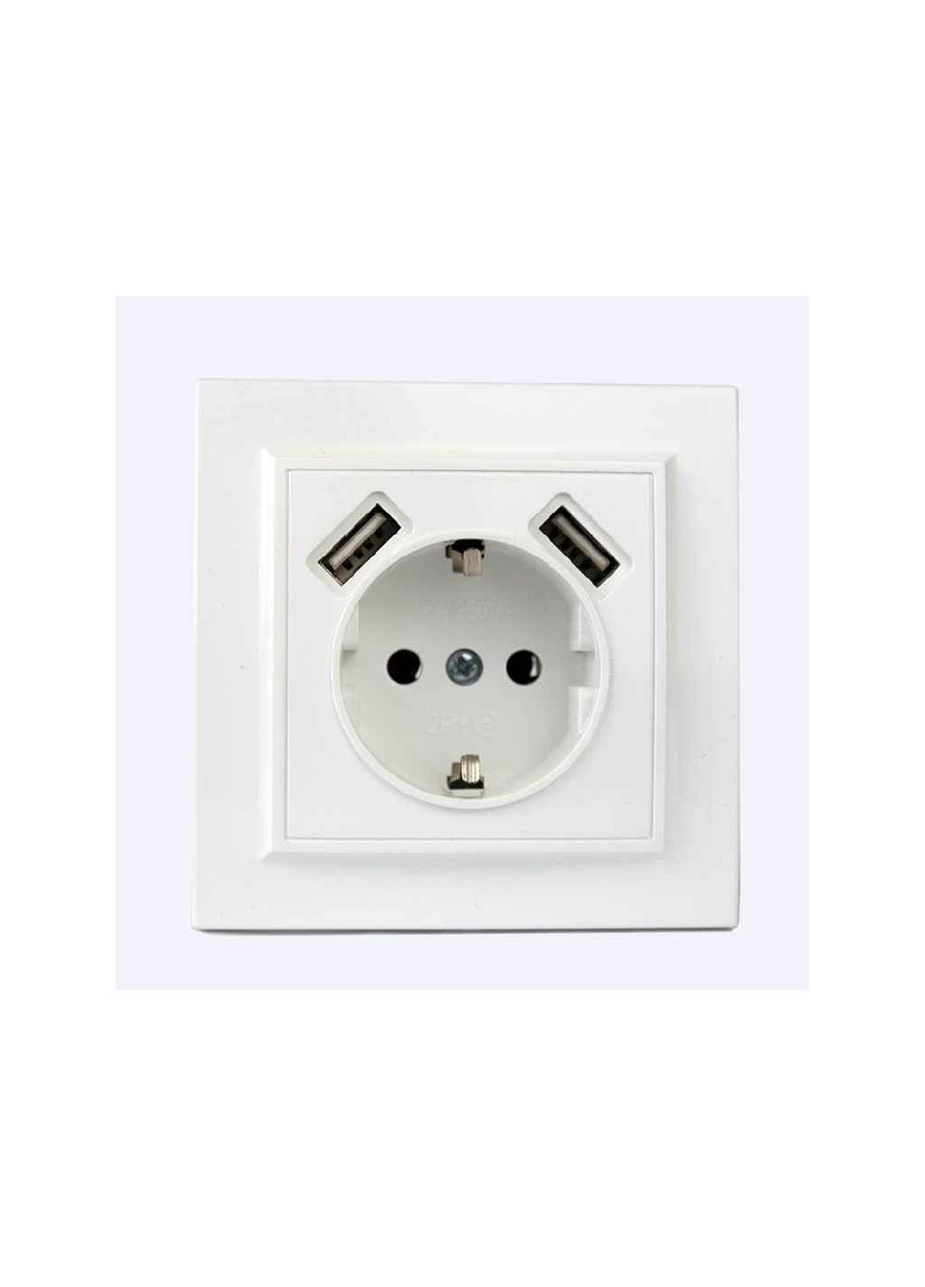 Розетка USB двойная + розетка с/из 2A, 16А Enzo EH-5321 Electro House (357221140)