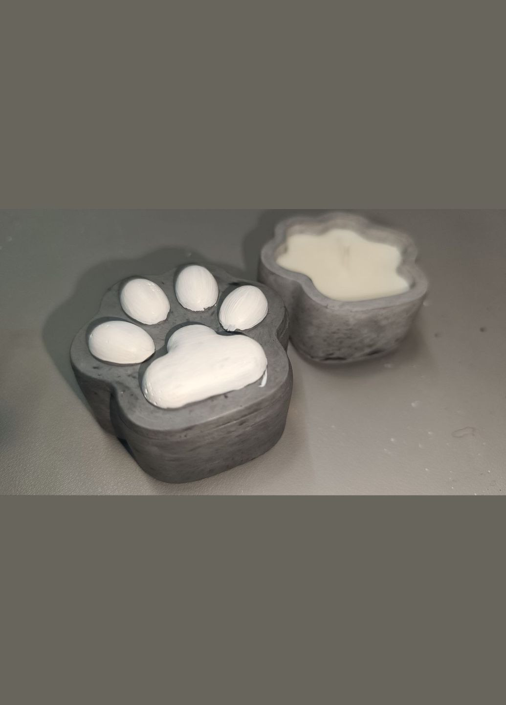 Шкатулка свеча Лапка из соевого воска 40 г Hand Made (323141422)