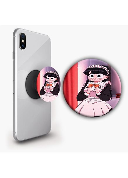 Держатель для телефона PopSockets Аниме У Коми проблемы с общением #04 Черный No Brand (304503907)