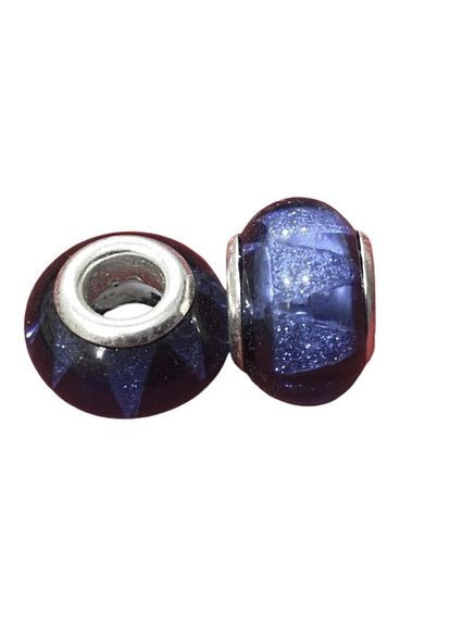 Бусины В стиле пандора смола граненка с точками 14 мм х 8 мм Finding (336965243)