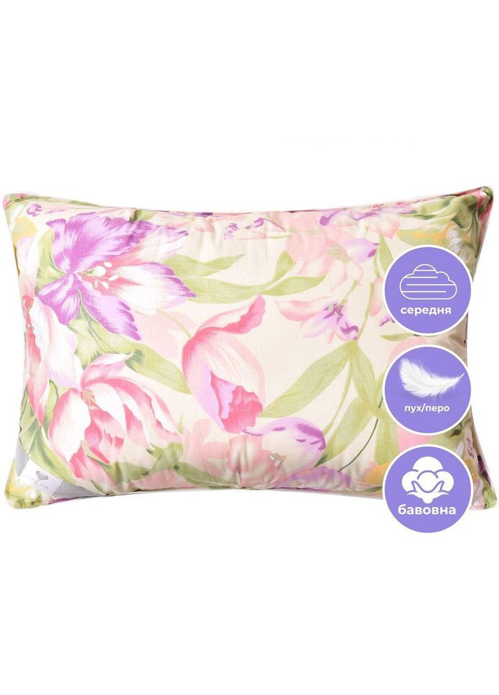 Подушка пуховая 50х70 см пух перо натуральный наполнитель ткань хлопок IDEIA (318506097)