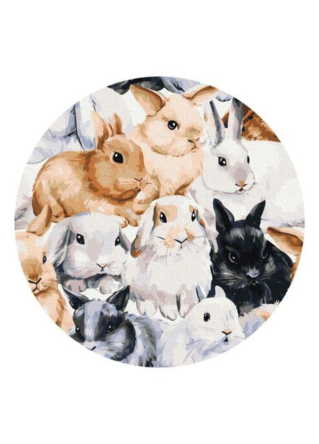 Картина по номерам Команда зайчиков (RC00015M) Brushme (370258735)