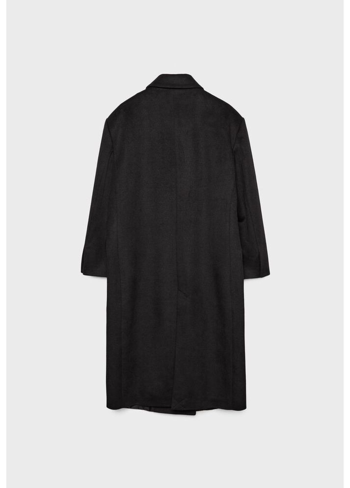 Черное демисезонное Пальто 8853/310/001 Stradivarius