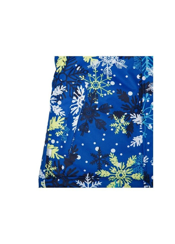 Комбінована зимня куртка alondra 18420030 синій з принтом 110 (4741632030008) Huppa